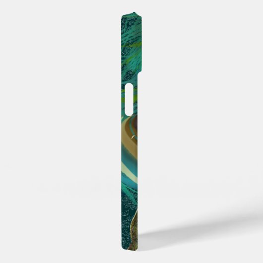 Razor Droid Damask Peacock Blackberry Bold Case-Mate iPhone Case (Achterkant / Rechts)