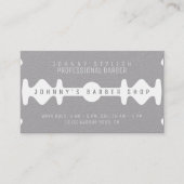 Razor faux zie vorm grijze vaartuigen visitekaartje (Voorkant)