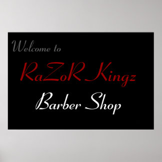 RaZoR Kingz Barber Shop-promotie Poster