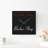 RaZoR Kingz Barber Shop-promotie Vierkante Klok (Huis)