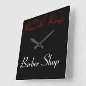 RaZoR Kingz Barber Shop-promotie Vierkante Klok (Hoek)