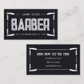 Razor lijst barber stijl visitekaartje (Voorkant / Achterkant)
