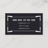 Razor lijst barber stijl visitekaartje (Achterkant)