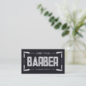 Razor lijst barber stijl visitekaartje (Staand voorkant)