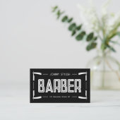 Razor lijst barber stijl visitekaartje (Staand voorkant)