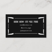 Razor lijst barber stijl visitekaartje (Achterkant)