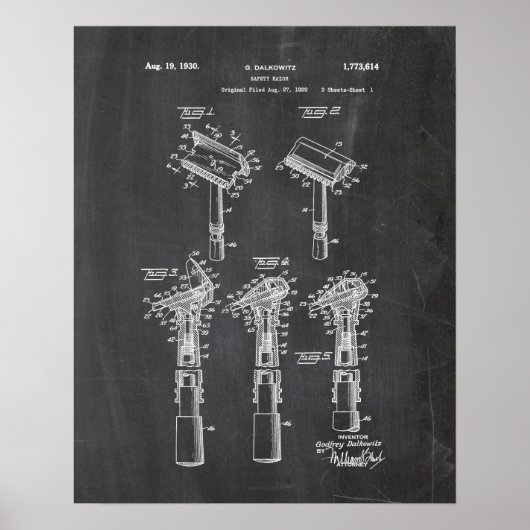 Razor Patent Poster (Voorkant)