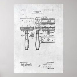 Razor Patent Print 1904 Poster