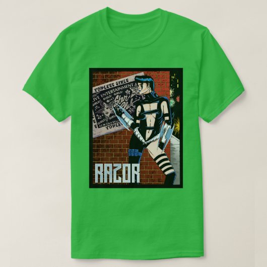 Razor PinUp T-shirt (Design voorkant)
