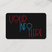 Razor Sharp Barber Shop Visitekaartjes (Achterkant)