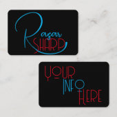 Razor Sharp Barber Shop Visitekaartjes (Voorkant / Achterkant)