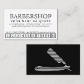 razor strepen trouwe punch - kaart klantenkaartje (Voorkant / Achterkant)