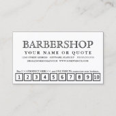 razor strepen trouwe punch - kaart klantenkaartje (Voorkant)