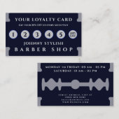 Razor-vormloyaliteitskaart Visitekaartje (Voorkant / Achterkant)