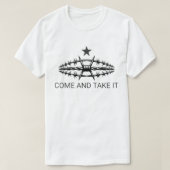 Razor Wire Kom en neem het Hooggerechtshof Texas B T-shirt (Design voorkant)