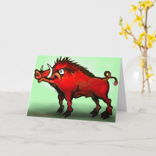 Razorback-Kaart Kaart (Gele Bloem)