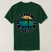 Razorback Lake Wisconsin Paddleboarding T-shirt (Design voorkant)