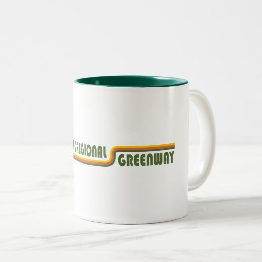 Razorback Regional Greenway Arkansas Tweekleurige Koffiemok (Voorkant rechts)