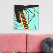 razorback - toren in eureka - bronnen canvas afdruk (Insitu (Woonkamer))