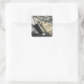 razorback - toren in eureka - bronnen vierkante sticker (Tas)