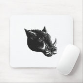 Razorback Wild Boar Scratchboard Muismat (Met muis)