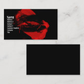 Razorblade Kisses Gothic Visitekaartje (Voorkant / Achterkant)