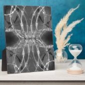 Razordraad tegen donkere wolken fotoplaat (Zijkant)