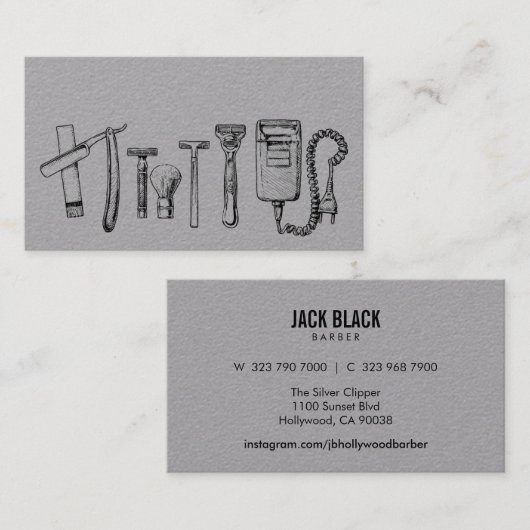 Razors Visitekaartje (Voorkant / Achterkant)