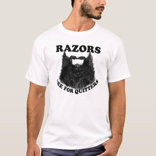 Razors zijn voor groeten t-shirt (Voorkant)