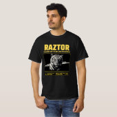 RAZTOR – Savage Tiger Alpha Warrior T-Shirt | Woed (Voorkant volledig)