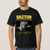 RAZTOR – Savage Tiger Alpha Warrior T-Shirt | Woed (Voorkant)