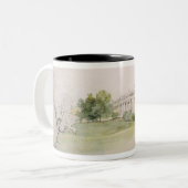 Razumovsky Palace (potlood & w/c) Tweekleurige Koffiemok (Voorkant links)