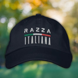 Razza Italiana - Embroidered Italian Pride Hat Geborduurde Pet