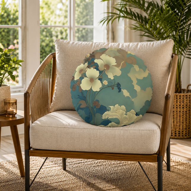 Razzle bij dageraad rond kussen (Razzle at Dawn Round Pillow
)