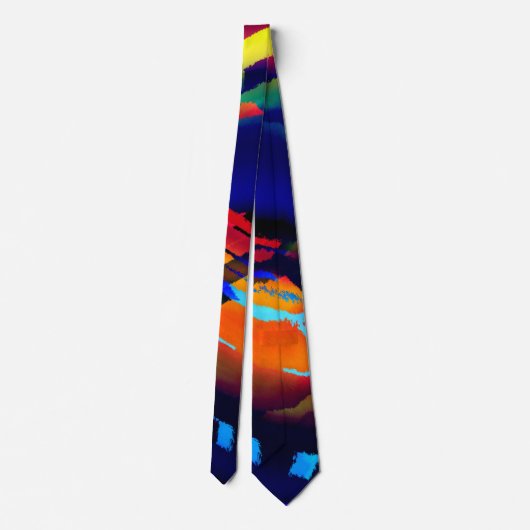 Razzle Dazzle Abstracte Necktie Stropdas (Achterkant)