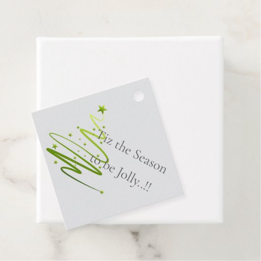 Razzle Dazzle Christmas Gift Label (In situ)