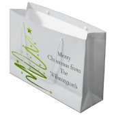 Razzle Dazzle Christmas Groot Cadeauzakje (Voorkant Gekanteld)