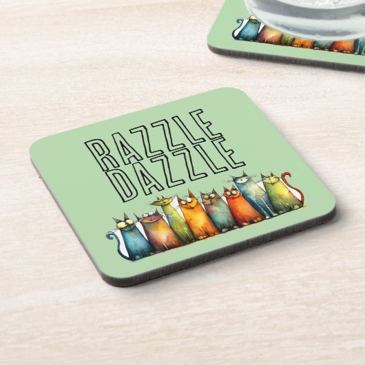Razzle Dazzle drankondrinkviltje Bier Onderzetter (Linkerzijde)