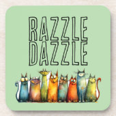 Razzle Dazzle drankondrinkviltje Bier Onderzetter (Voorkant)