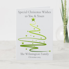 Razzle Dazzle Familie Foto Kerst Vouwen Kaart