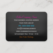 Razzle Dazzle Fun Professionele Haarstylist Visitekaartje (Achterkant)