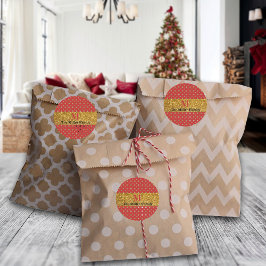 Razzle Dazzle Kerst Glitter Stippen Maatwerk Ronde Sticker