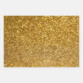 Razzle Dazzle Kerst Glitter Stippen Monogram Inpakpapier Vel (Voorkant 2)