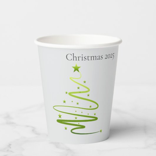 Razzle Dazzle Kerstfeest Papieren Bekers (Achterkant)