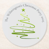 Razzle Dazzle Kerstfeest Ronde Kartonnen Onderzetter (Voorkant)