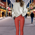 Razzle Dazzle Kerstmis Glitter Polka Dots Rood Leggings<br><div class="desc">Deze kerst Faux Glitter Polka Dots Leggings ziet er zo cool,  trendy en  uit! Ideaal om met een feestelijke top te draag en klaar om te feesten! Kan zelfs buiten het seizoen gedragen worden.</div>
