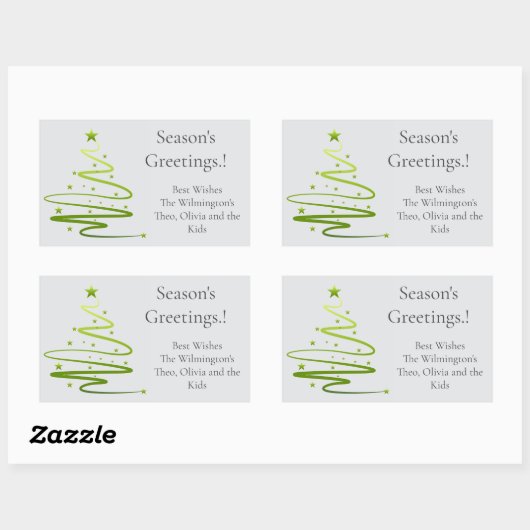 Razzle Dazzle Kerstmis Rechthoekig Gift Label (Vel)