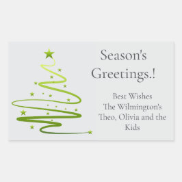 Razzle Dazzle Kerstmis Rechthoekig Gift Label