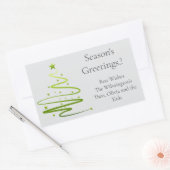 Razzle Dazzle Kerstmis Rechthoekig Gift Label (Envelop)