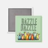 Razzle Dazzle Koelkastmagneet Magneet (Voorkant / Achterkant)